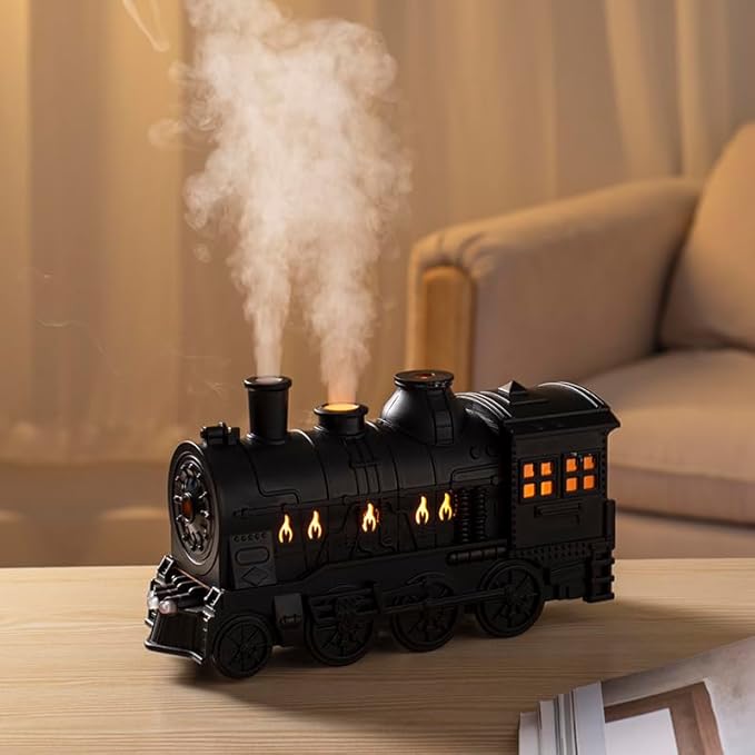 Train-shaped humidifier with added aromatherapy